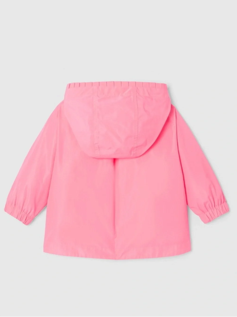 NWOT Jacadi Paris Pink Ruffle Rain & Wind Jacket